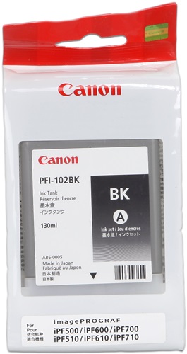 Cartuccia CANON originale  0895B001, PFI-102BK
