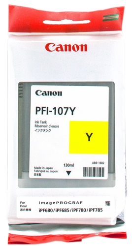 Cartuccia CANON originale  6708B001, PFI-107Y