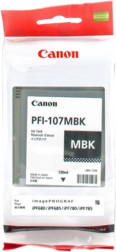 Cartuccia CANON originale  6704B001, PFI-107MBK
