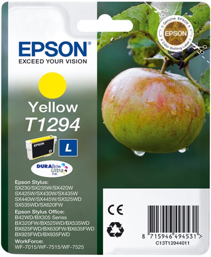 Cartuccia EPSON originale  C13T12944010, C13T12944011, C13T12944012, T1294