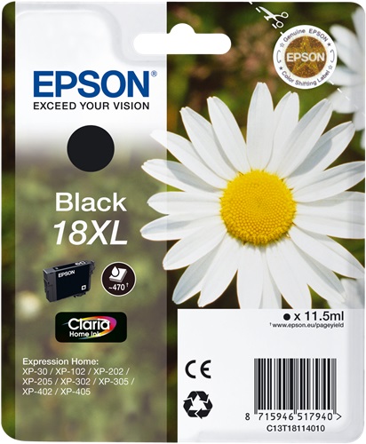 Cartuccia EPSON originale  18XL, C13T18114010, C13T18114012