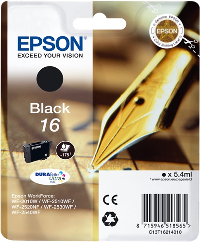 Cartuccia EPSON originale  16, C13T16214010, C13T16214012