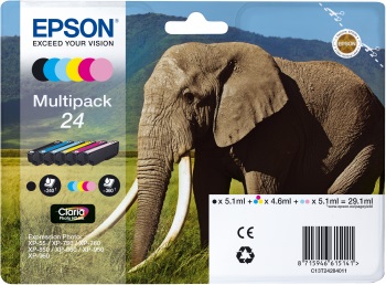 Cartuccia EPSON originale  24, C13T24284010, C13T24284011