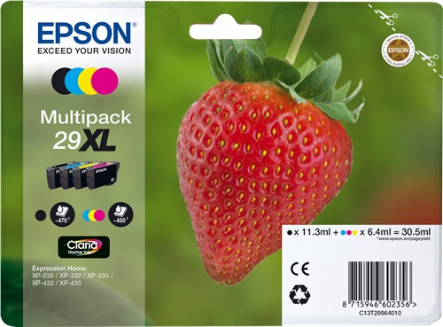 Cartuccia EPSON originale  29XL, C13T29964010, C13T29964012