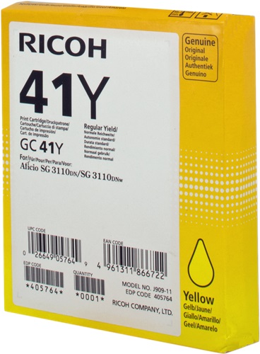 Cartuccia RICOH originale  405764, GC-41Y