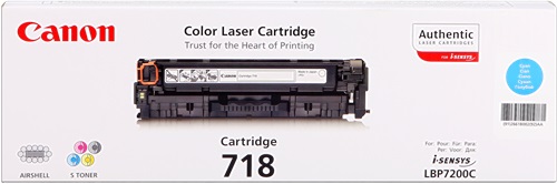 Toner Laser Originale CANON  2661B002, 718 C