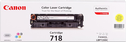 Toner Laser Originale CANON  2659B002, 718 Y