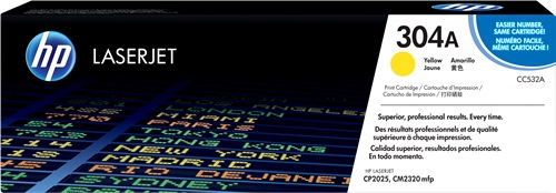 Toner Laser Originale HP  304A, CC532A