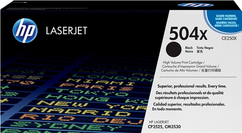 Toner Laser Originale HP  504X, CE250X