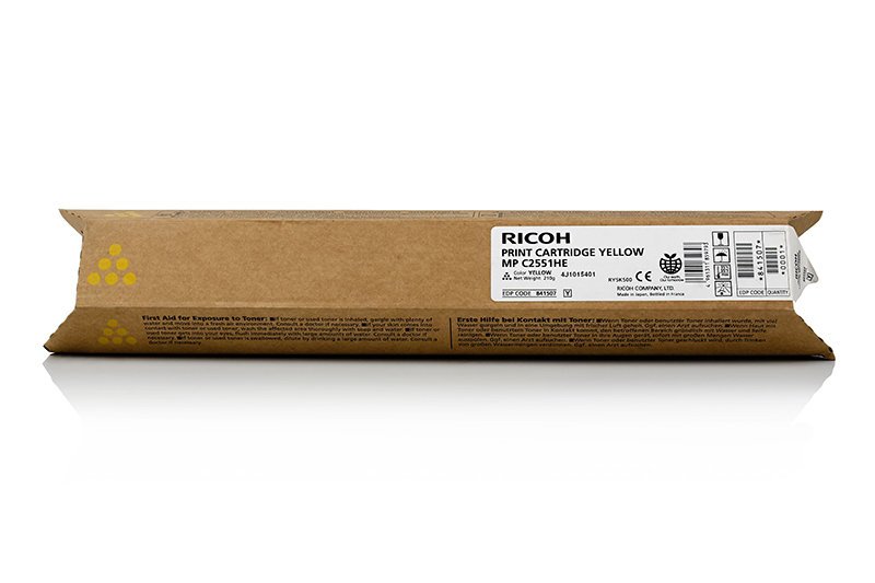 Toner originale RICOH, NASHUATEC, GESTETNER, REX ROTARY  841507, 841511, 842062, 842466, RHC2551EYLW, TYPE C2551E