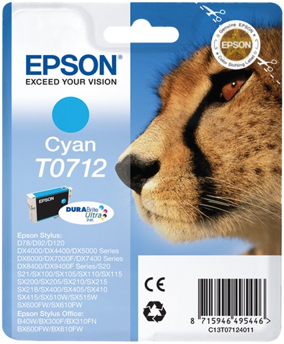 [IO-4602487] Cartuccia EPSON originale  C13T07124010, C13T07124011, C13T07124012, T0712