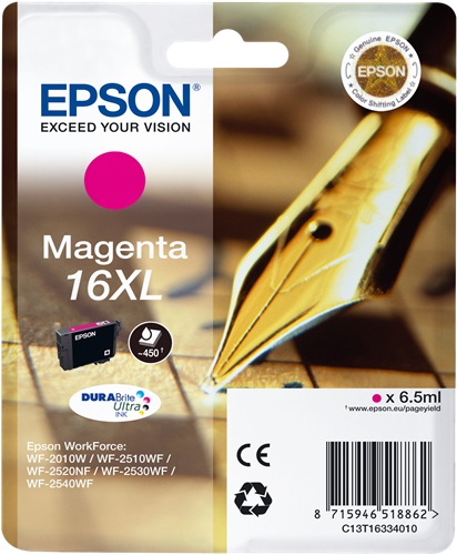 [IO-4607801] Cartuccia EPSON originale  16XL, C13T16334010, C13T16334012