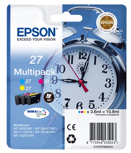 [IO-4608342] Cartuccia EPSON originale  27, C13T27054010, C13T27054012