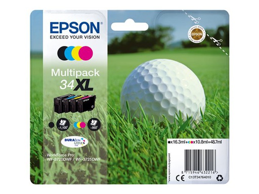 [IO-4603692] Cartuccia EPSON originale  34XL, C13T34764010