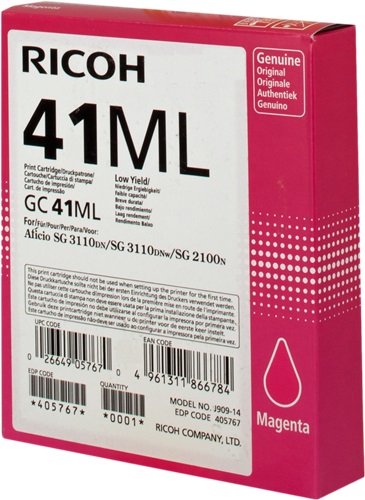 [IO-4609340] Cartuccia RICOH originale  405767, GC-41ML