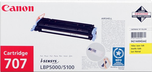 [TO-4602524] Toner Laser Originale CANON  707Y, 9421A004