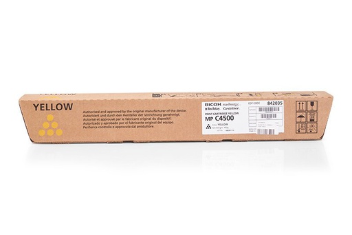 [1460299] Toner originale RICOH, INFOTEC, NASHUATEC  802035, 842035, 884931, 888609, 888621, 89040227, DTC4500YLW, K204/G, Type C4500